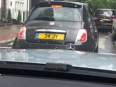 UK Number Plate 34 JY