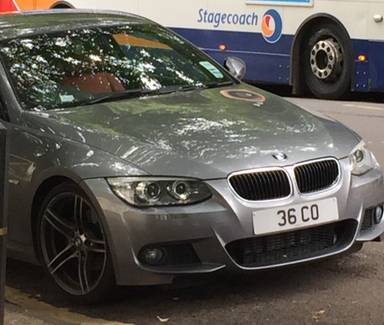 UK Number Plate 36 CO