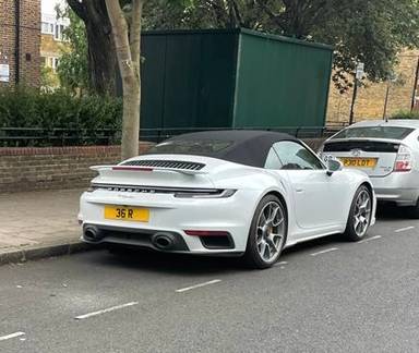 UK Number Plate 36 R