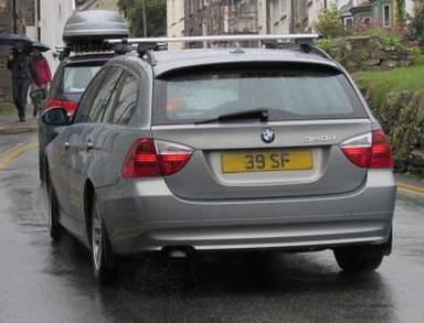 UK Number Plate 39 SF