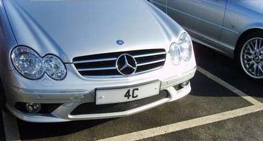 UK Number Plate 4 C