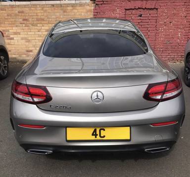 UK Number Plate 4 C