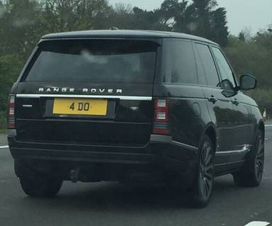 UK Number Plate 4 DO