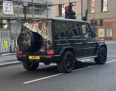 UK Number Plate 4 EE