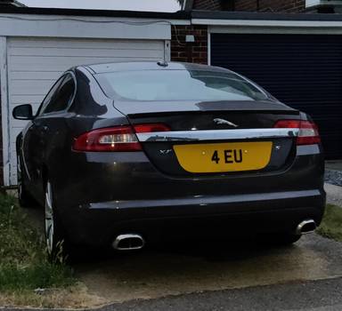 UK Number Plate 4 EU
