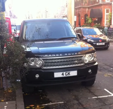 UK Number Plate 4 GK