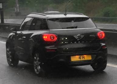 UK Number Plate 4 H