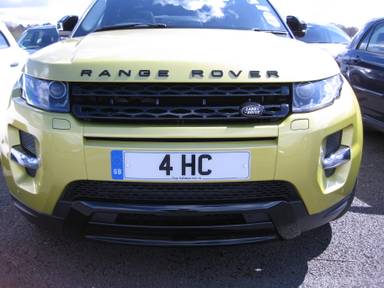 UK Number Plate 4 HC