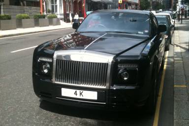 UK Number Plate 4 K