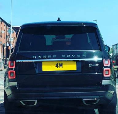 UK Number Plate 4 M