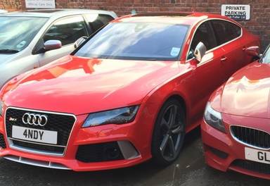 UK Number Plate 4 NDY