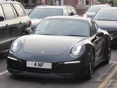 UK Number Plate 4 NF