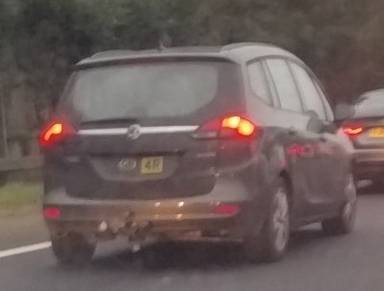 UK Number Plate 4 R