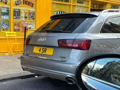 UK Number Plate 4 SR