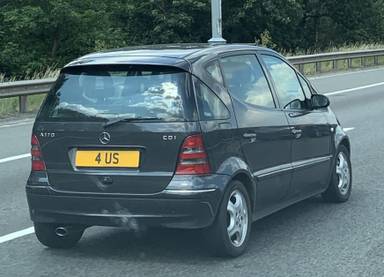 UK Number Plate 4 US