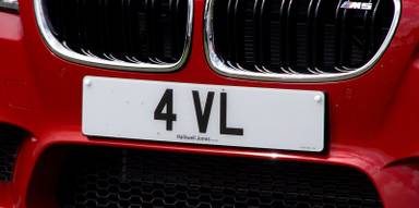 UK Number Plate 4 VL