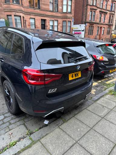 UK Number Plate 4 WK
