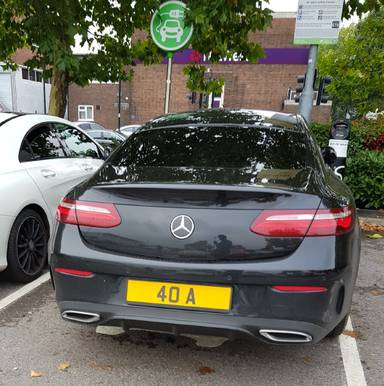 UK Number Plate 40 A