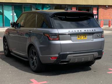 UK Number Plate 40 SM