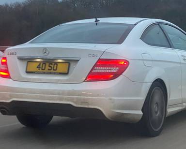 UK Number Plate 40 SO