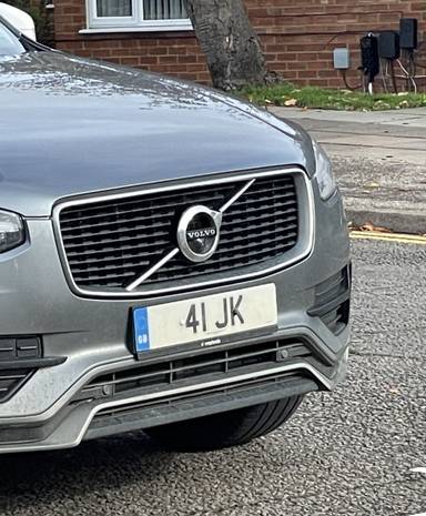 UK Number Plate 41 JK