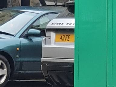 UK Number Plate 43 FE