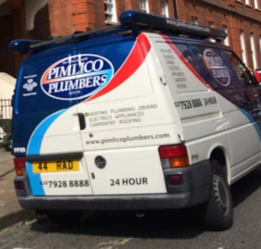 44 RAD number plate – Pimlico Plumbers