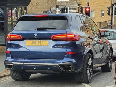 UK Number Plate 44 YU