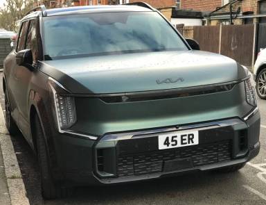UK Number Plate 45 ER