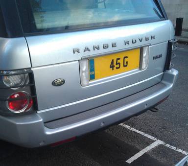 UK Number Plate 45 G