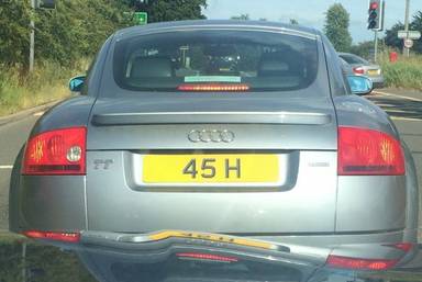 UK Number Plate 45 H