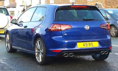 UK Number Plate 49 RS