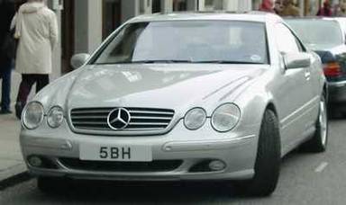 UK Number Plate 5 BH