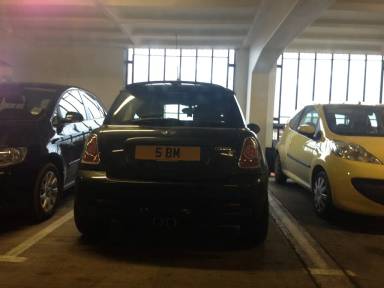UK Number Plate 5 BM