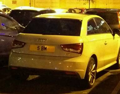 UK Number Plate 5 BM