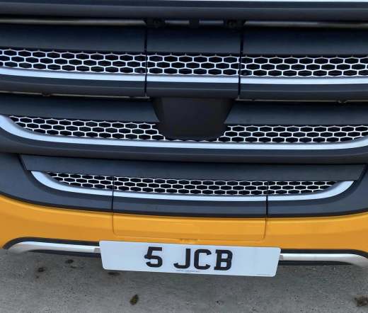 5 JCB number plate – JCB & Family