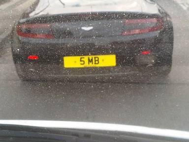 UK Number Plate 5 MB