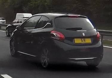 UK Number Plate 5 N