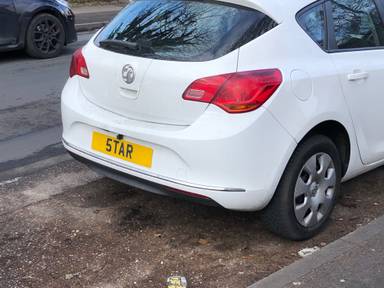 UK Number Plate 5 TAR