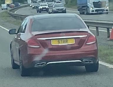 UK Number Plate 5 TAR