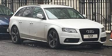 UK Number Plate 5 TP