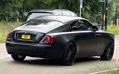 UK Number Plate 5 Y