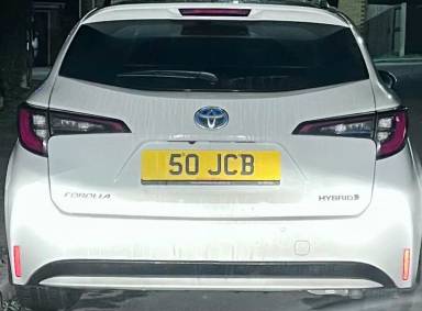 UK Number Plate 50 JCB