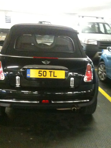 UK Number Plate 50 TL