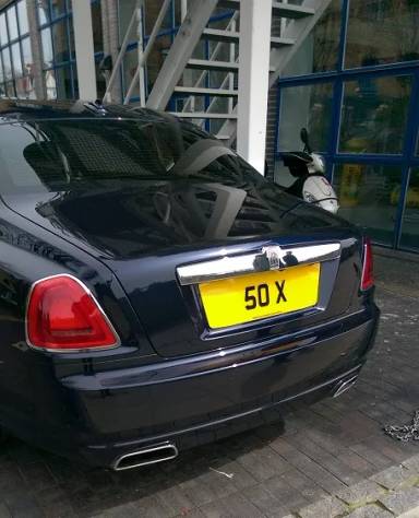 UK Number Plate 50 X