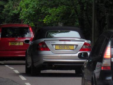 UK Number Plate 500 SL