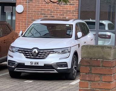 UK Number Plate 51 AN