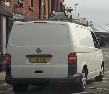 UK Number Plate 51 GN
