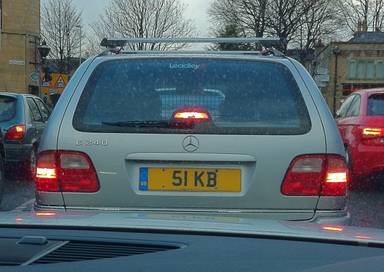 UK Number Plate 51 KB
