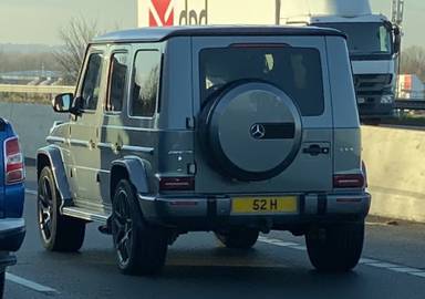 UK Number Plate 52 H